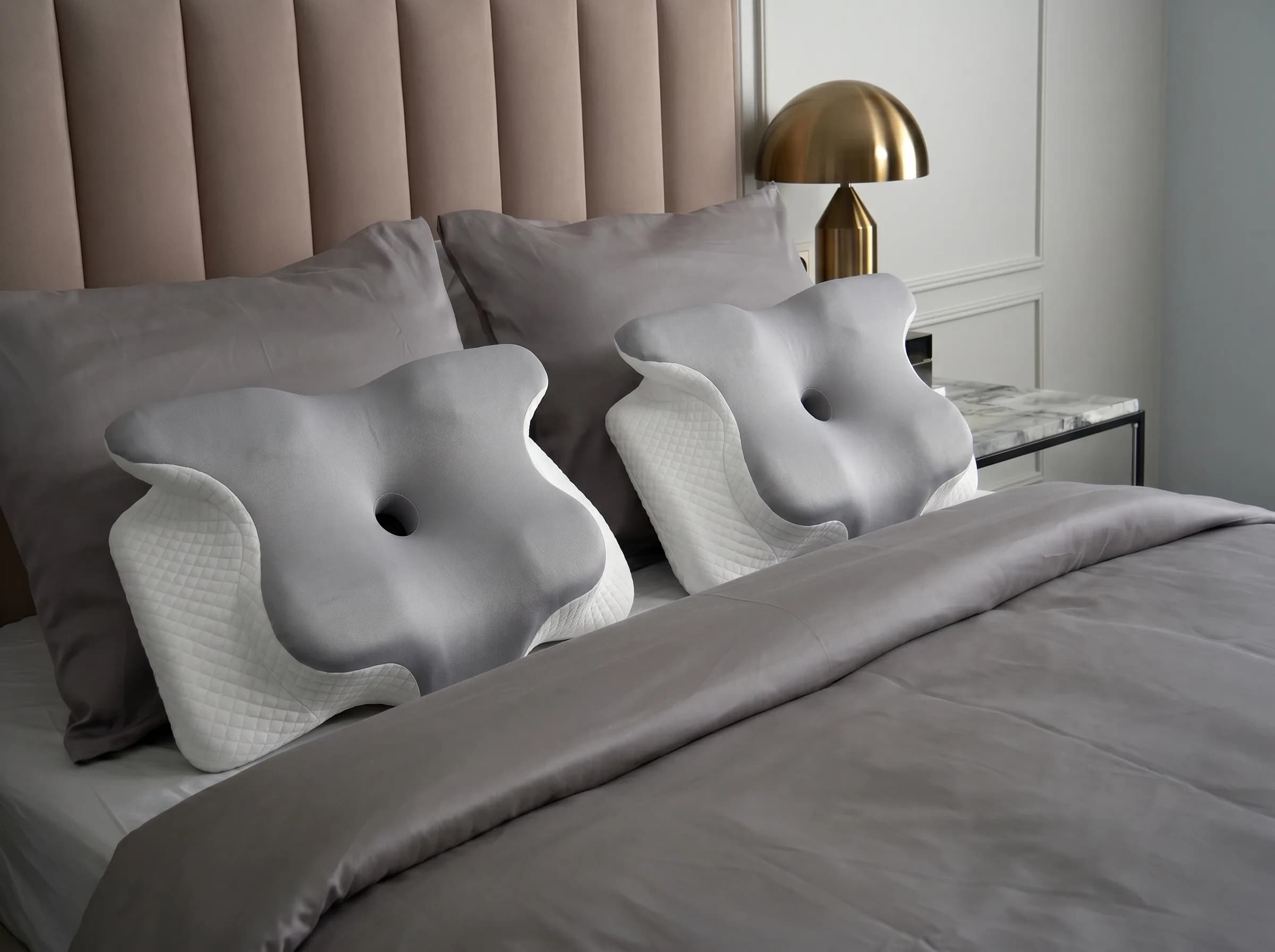 The Sleepr Ergo pillow being unboxed