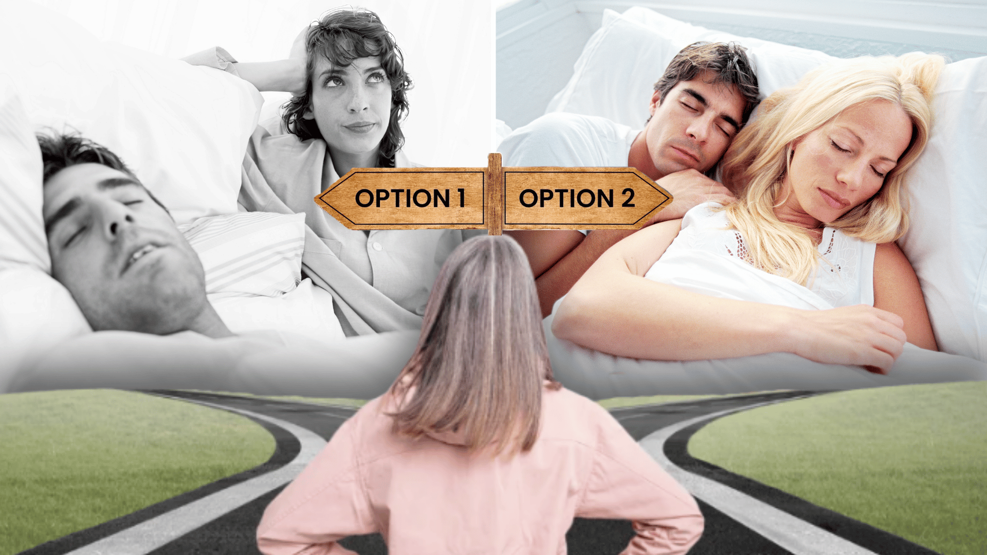 Two options: keep living with snoring, or sleep peacefully together again